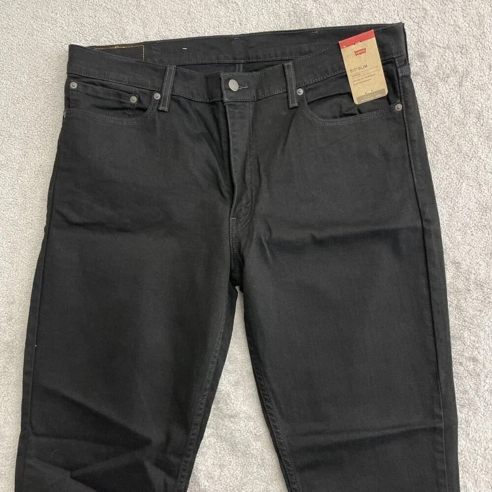 NEW Levis 511 Men's W40 L32 Slim Stretch Jeans Black
